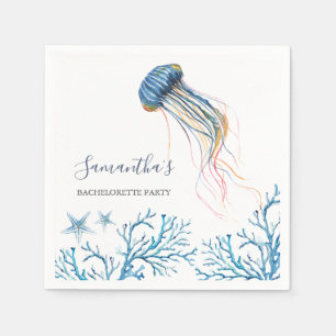 Kustale Waterverf Jelly Fish Specialized Napkins Servet