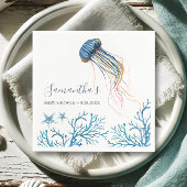 Kustale Waterverf Jelly Fish Specialized Napkins Servet