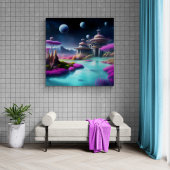 Kustarchitectuur Canvas Afdruk