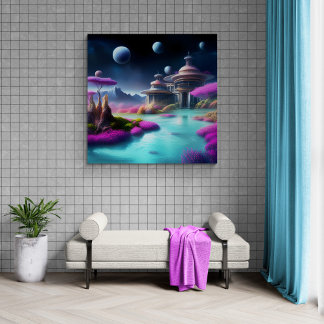 Kustarchitectuur Canvas Afdruk