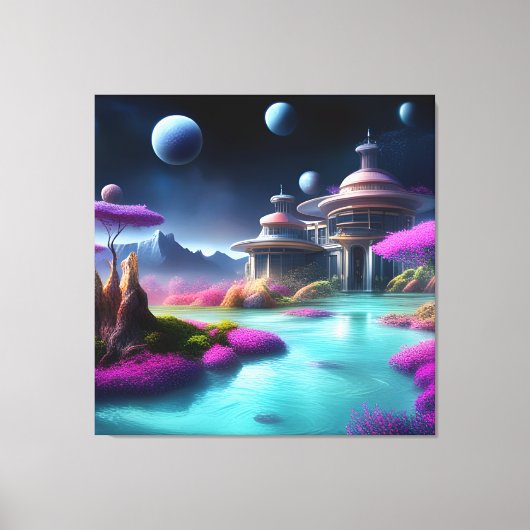 Kustarchitectuur Canvas Afdruk (Voorkant)