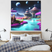 Kustarchitectuur Canvas Afdruk (Insitu (Slaapkamer))