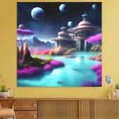 Kustarchitectuur Canvas Afdruk (Insitu (Woonkamer))