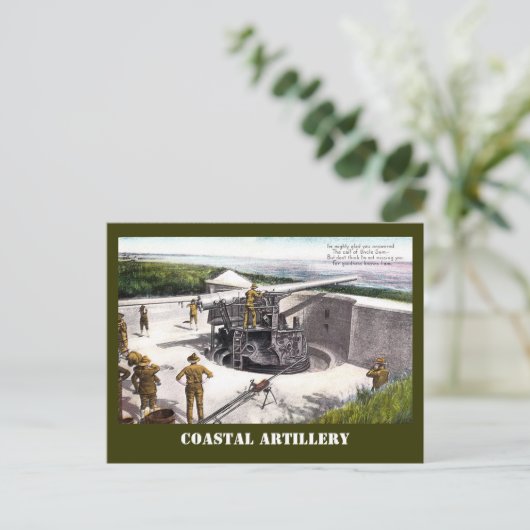 Kustartillerie Briefkaart (Staand voorkant)