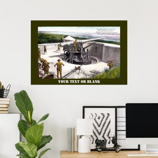 Kustartillerie Poster (Thuiskantoor)