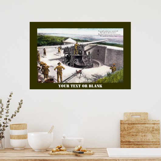 Kustartillerie Poster (Keuken)