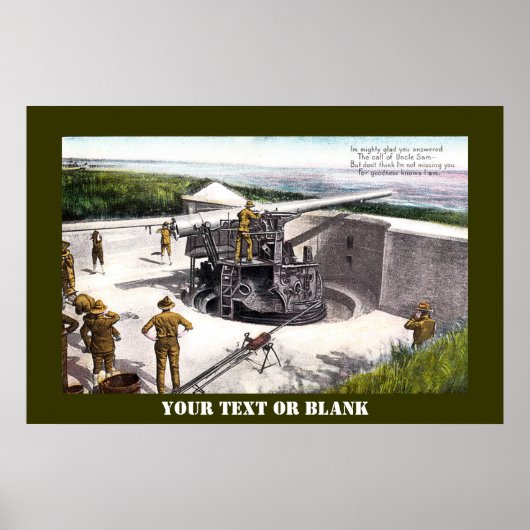 Kustartillerie Poster (Voorkant)