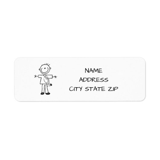 **KUSTARTS** LABELS VOOR TERUGKEER ADRES (Voorkant)