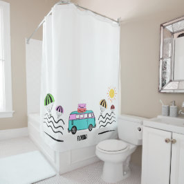 Kustavonturen: zon, Zee en uitstapjes Douchegordijn