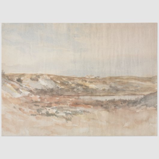 Kustbaai landschap tissuepapier (Voorkant)