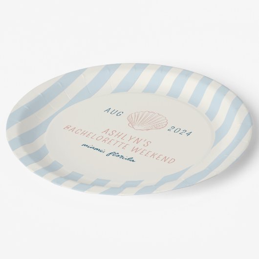 Kustbachelorette papieren Borden Papieren Bordje (Gekanteld)