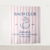 Kustbachelorette retro moderne ankerbachclub wandkleed (Voorkant)