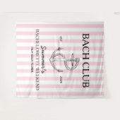 Kustbachelorette retro moderne ankerbachclub wandkleed (Voorkant (horizontaal))