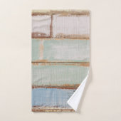 Kustbad Nautical Weathered Summer Beach Wood Bad Handdoek (Handdoek)