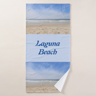 Kustbadhanddoek Laguna Beach Blauwe tinten Badhanddoek