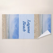 Kustbadhanddoek Laguna Beach Blauwe tinten Badhanddoek (Badhanddoek)