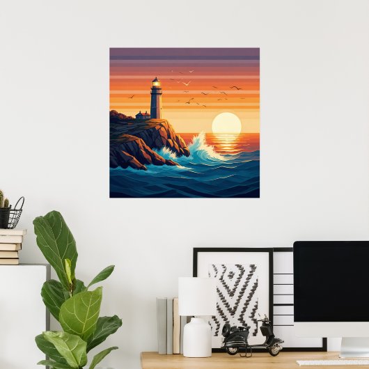 kustbaken poster (Thuiskantoor)