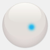 KUSTBAL RONDE STICKER (Voorkant)