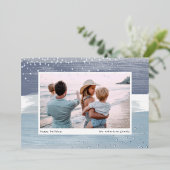 Kustband | Kerstfoto Folie Feestdagenkaart (Staand Voorkant)