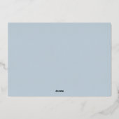 Kustband | Kerstfoto Folie Feestdagenkaart (Achterkant)