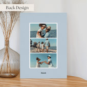 Kustband | Kerstmis met verticale foto Folie Feestdagenkaart