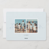 Kustband | Vakantieknopkaart Feestdagenkaart (Achterkant)