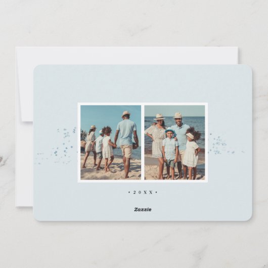 Kustband | Vakantieknopkaart Feestdagenkaart (Achterkant)