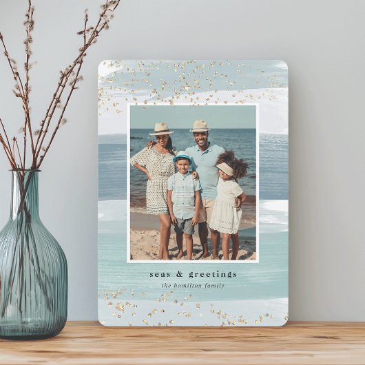 Kustband | Vakantieknopkaart Feestdagenkaart