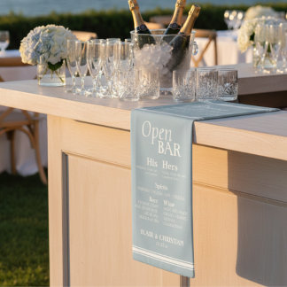 Kustbarmenu Huwelijksreceptie Decoratie Spandoek