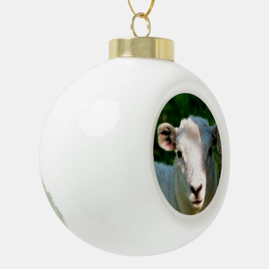KUSTBEELDING KERAMISCHE BAL ORNAMENT (Links)