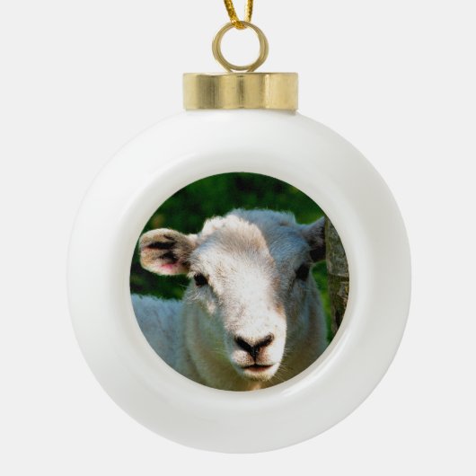 KUSTBEELDING KERAMISCHE BAL ORNAMENT (Voorkant)