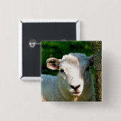 KUSTBEELDING VIERKANTE BUTTON 5,1 CM (Voorkant /achterkant)