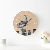 Kustbekkenboer met witte Romeinse cijfers Grote Klok (Huis)