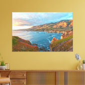 Kustberglandschap bij canvas afdruk (Insitu (Woonkamer))