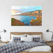 Kustberglandschap bij canvas afdruk (Insitu (Slaapkamer))