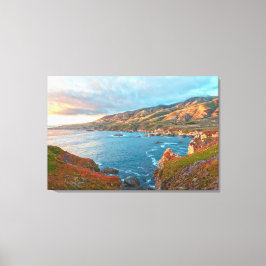 Kustberglandschap bij  canvas afdruk