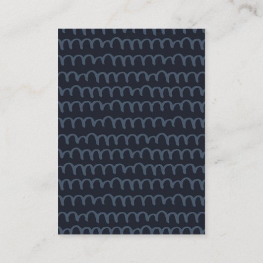 KUSTBLAUW BLAUW, KLEINE MERMAID, BABY SHOWER INFORMATIEKAARTJE (Achterkant)