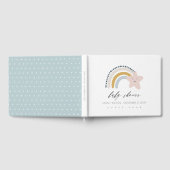KUSTBLAUW BLUSH RAINBOW STAR KINDER BABY SHOWER GASTENBOEK (Volledig)