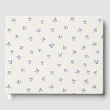 Kustblauw botanisch werp-patroon