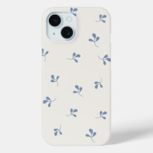 Kustblauw botanisch willekeurig patroon
