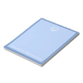 Kustblauw en witte zeeschol, speciaal aangepast notitieblok (Linkerzijde)