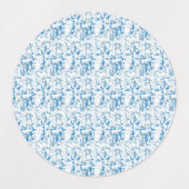 Kustblauw familienaamlabel labels (Design 2)