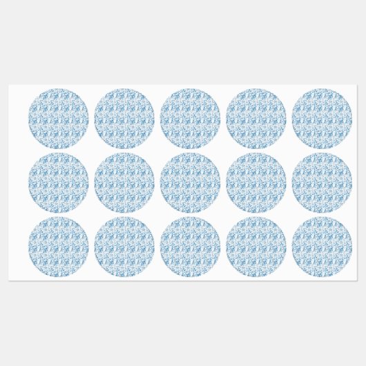 Kustblauw familienaamlabel labels (Vel)