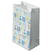 Kustblauw Klein Cadeauzakje (Achterkant Gekanteld)