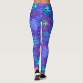 Kustblauw kruis leggings (Achterkant)