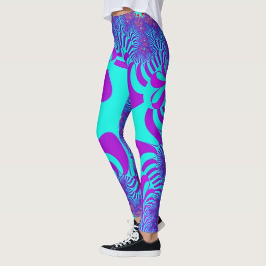 Kustblauw kruis leggings (Links)