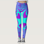 Kustblauw kruis leggings (Voorkant)