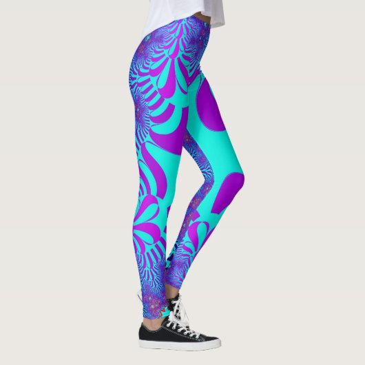 Kustblauw kruis leggings (Rechts)