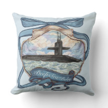 Kustblauw Onderzeeboot Worpkussen