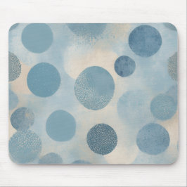 Kustblauw organische cirkel muismat